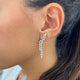 Diamond Drop Earrings 2.19 Carat White Gold 14K