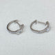 Diamond Hoop Earrings 1 ct White Gold