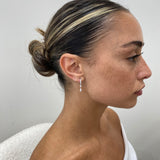 Diamond Dangle Earrings 0.6 ct White Gold