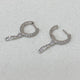 Diamond Dangle Earrings 0.6 ct White Gold