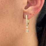 Diamond Dangle 1.27 Carat Yellow Gold 14K