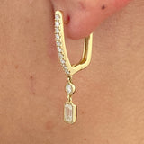 Diamond Dangle 1.27 Carat Yellow Gold 14K