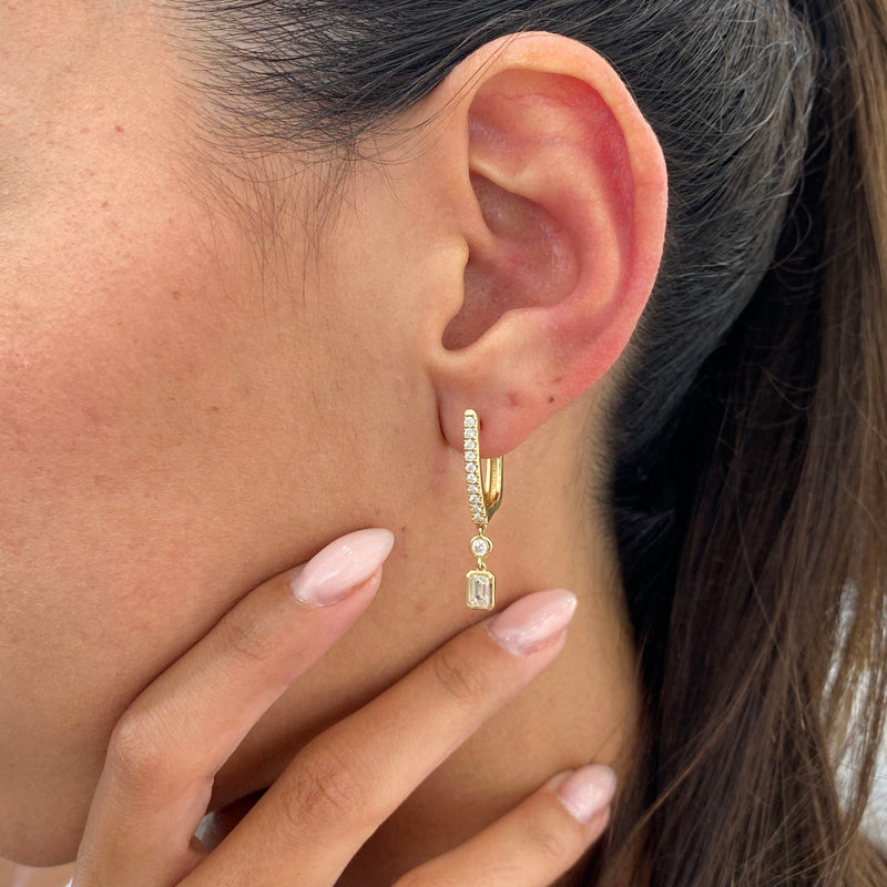 Diamond Dangle 1.27 Carat Yellow Gold 14K