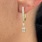 Diamond Dangle 1.27 Carat Yellow Gold 14K