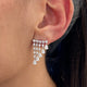 Diamond Chandelier Earrings 2.29 Carat White Gold 14K