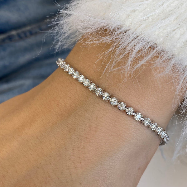 Diamond Tennis Bracelet 1.60 ct White Gold