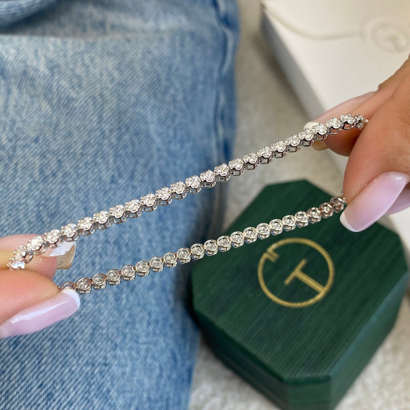 Diamond Tennis Bracelet 1.60 ct White Gold