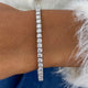 Diamond Tennis Bracelet 4.53 Carat White Gold 14K