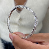 Diamond Tennis Bracelet 4.53 Carat White Gold 14K