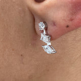 Diamond Stud Earrings 1.16 Carat White Gold 14K