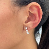 Diamond Stud Earrings 1.16 Carat White Gold 14K