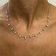 Diamond Chain Necklace 1.99 Carat White Gold 14K