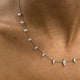 Diamond Chain Necklace 1.99 Carat White Gold 14K