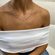 Diamond Chain Necklace 1.99 Carat White Gold 14K