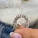 Diamond Eternity Ring 3.41 Carat White Gold 14K