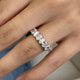 Diamond Eternity Ring 4.12 Carat White Gold 14K
