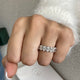 Diamond Eternity Ring 6.31 Carat White Gold 14K