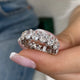 Diamond Eternity Ring 6.31 Carat White Gold 14K