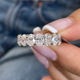Diamond Eternity Ring 5.63 Carat White Gold 14K