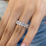 Diamond Eternity Ring 5.63 Carat White Gold 14K