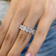 Diamond Eternity Ring 5.63 Carat White Gold 14K