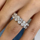 Diamond Eternity Ring 8.58 Carat White Gold 14K