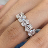 Diamond Eternity Ring 8.58 Carat White Gold 14K