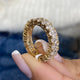 Diamond Eternity Ring 3.88 Carat Yellow Gold 14K