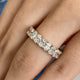 Diamond Eternity Ring 3.88 Carat Yellow Gold 14K