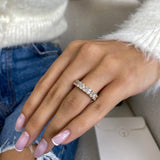 Diamond Eternity Ring 3.88 Carat Yellow Gold 14K