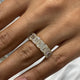 Diamond Half Eternity Ring 3.91 Carat Yellow Gold 14K
