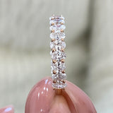 Diamond Eternity Ring 1.73 Carat Rose Gold 14K