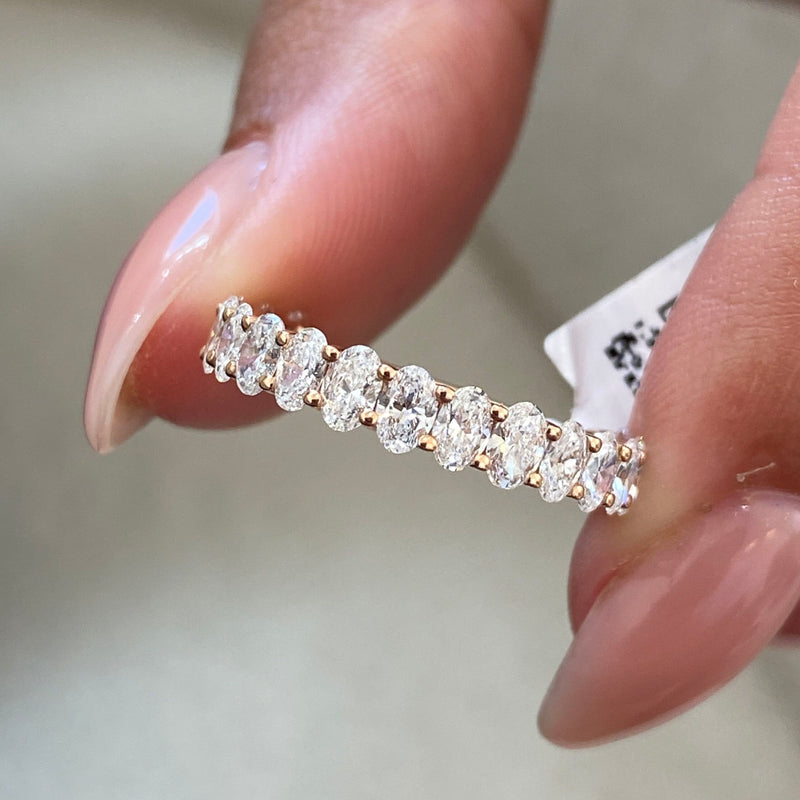 Diamond Eternity Ring 1.73 Carat Rose Gold 14K