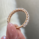 Diamond Eternity Ring 1.73 Carat Rose Gold 14K
