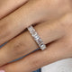 Diamond Eternity Ring 4.06 Carat White Gold 14K