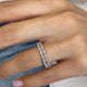 Diamond Eternity Ring 4.06 Carat White Gold 14K