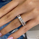 Diamond Eternity Ring 8.25 Carat White Gold 14K