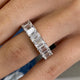 Diamond Eternity Ring 8.25 Carat White Gold 14K