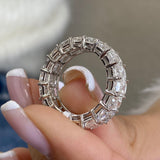 Diamond Eternity Ring 8.25 Carat White Gold 14K