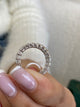 Diamond Eternity Ring 4.86 Carat White Gold 14K