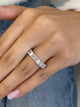 Diamond Eternity Ring 4.86 Carat White Gold 14K