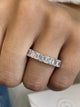 Diamond Eternity Ring 4.86 Carat White Gold 14K