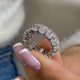 Diamond Eternity Ring 10.86 Carat White Gold 14K