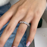 Diamond 5 stone ring 1.64 Carat White Gold 14K