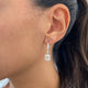 Diamond Dangle Earrings 2.40 Carat White Gold 14K