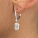 Diamond Dangle Earrings 2.40 Carat White Gold 14K