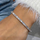 Diamond Bangle 3.23 Carat White Gold 14K