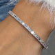 Diamond Bangle 3.23 Carat White Gold 14K