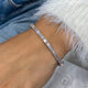 Diamond Bangle 3.23 Carat White Gold 14K