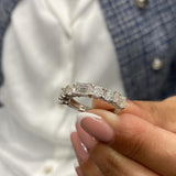 Diamond Half Eternity Band 2.06 Carat White Gold 14K